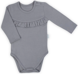 Body para bebé de manga larga Nicol Sara gris