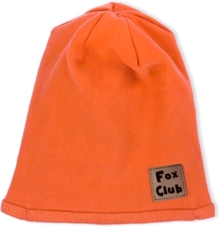 Gorrito de algodón para bebé Nicol Fox Club naranja