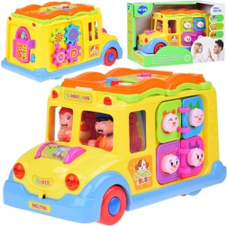 Autobús interactivo alegre para niños