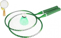 Set de bádminton para niños – 2 raquetas y 1 volante, metal/plástico, en malla