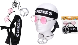 Set de accesorios hippies para carnaval
