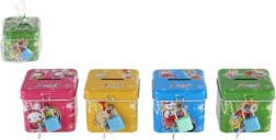 Hucha infantil de metal con cerradura