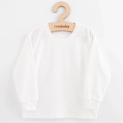 Camiseta infantil de algodón de manga larga New Baby Kindergarten blanca