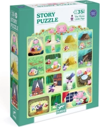 Rompecabezas DJECO Los tres cerditos 35 piezas