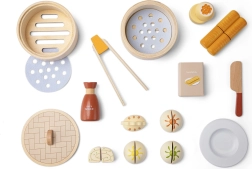 Set de dim sum de madera para niños