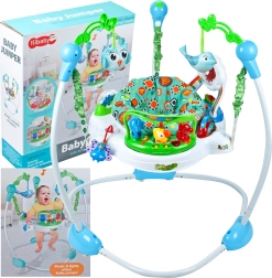 Saltador con animalitos azul