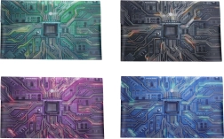 Carpeta de plástico con cierre de broche Future Ready – motivo de placa base, A4+
