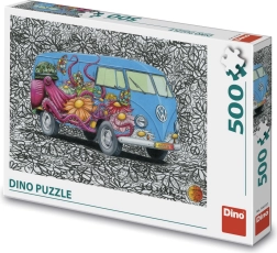 Puzzle Dino Hippies Volkswagen de 500 piezas