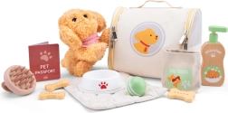 Set infantil de cuidados para un perrito de peluche