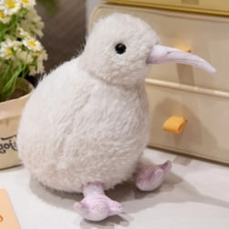 Pájaro kiwi de peluche blanco 17 cm