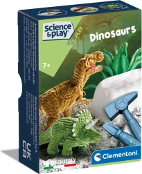 Clementoni Science & Play mini set de dinosaurios