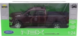 Modelo de coche Ram 1500 de metal y plástico 1:24