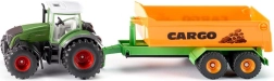 Tractor Siku Fendt 936 con chasis de gancho y caja basculante 1:50