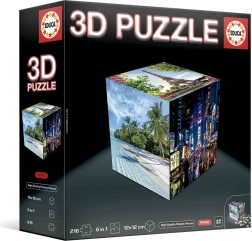Educa puzzle 3D cubo Viajes 216 piezas