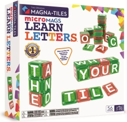 MAGNA-TILES set de construcción magnético microMAGS letras, 56 piezas