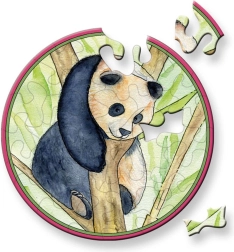 Puzzle redondo Curiosi Picoli Panda de 33 piezas