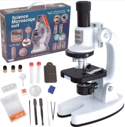 Microscopio para niños con iluminación LED 200x/600x/1200x WOOPIE con adaptador para smartphone – set XXL