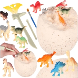 Set arqueológico huevo de dinosaurio – 12 figuritas