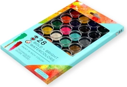 Acuarelas: 28 colores intensos en un estuche compacto