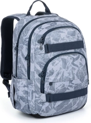 Mochila estudiantil Topgal Viki mármol gris
