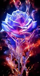 Pintura con diamantes Rosa blanca 30 × 40 cm
