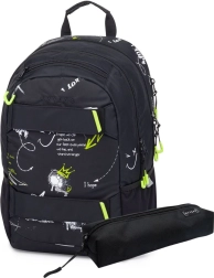 Mochila para estudiantes OXY Sport Graffiti con estuche