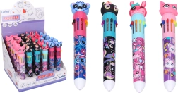 Bolígrafo multicolor de 0,5 mm – animalitos (10 colores)