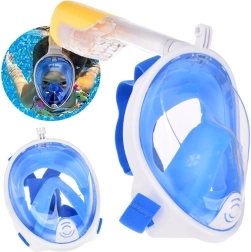 Máscara de buceo facial completa con snorkel S/M