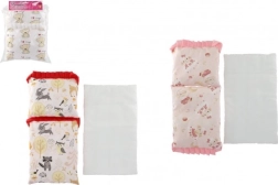 Edredón y almohadita con base para muñecas