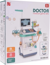 Carrito médico infantil con ECG y accesorios