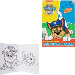 Pintar por números con pegatinas Patrulla Canina 21 × 29,5 cm