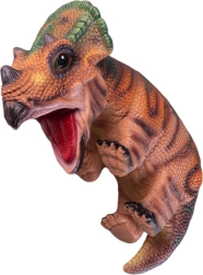 Títere marrón de dinosaurio cría 42 cm - 1 pieza
