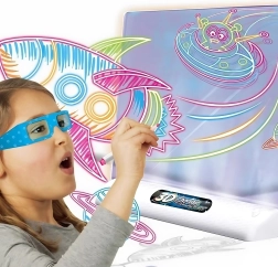 WOOPIE Pizarra Magnética 3D con Retroiluminación LED para Dibujar