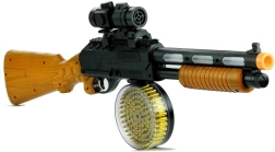 Pistola de juguete interactiva AK 868-1 con efectos de sonido y luz