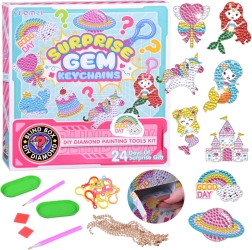 Calendario de Adviento creativo de pintura con diamantes – colgantes