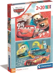 Rompecabezas 2x20 piezas Cars de Disney