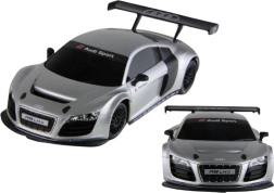 Auto R/C 1:24 deportivo Audi R8 LMS plateado con control remoto