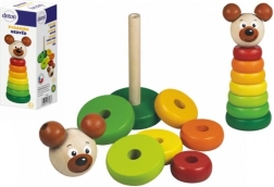 DETOA pirámide de madera oso