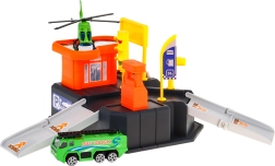 Aparcamiento infantil con helipuerto y alfombra de juego 3+