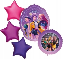 Globos de foil K-POP Demon Hunters, set de 5 uds.