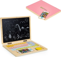 Portátil educativo magnético de madera con teléfono y letras ECO TOYS