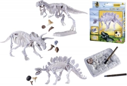 Juego para excavar y montar esqueletos de dinosaurios