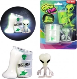 Baba luminosa con extraterrestre 6 cm