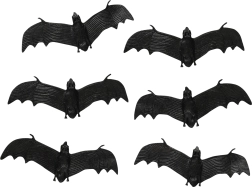Murciélagos decorativos de goma para Halloween