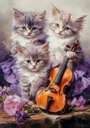 Puzle de 260 piezas – gatitos musicales