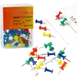 Chinchetas de colores para tablero de corcho, 40 uds