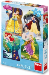 Puzle DISNEY Princesas 4×54 piezas DINO