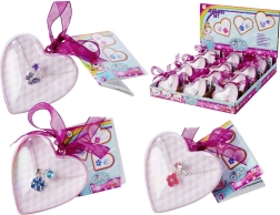 Bisutería infantil Simba con anillo y collar en una cajita con forma de corazón