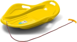 Trineo deslizante infantil con forma de concha Baby Mix Premium Komfort 80 cm amarillo