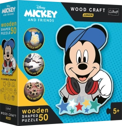 Puzle de madera En el mundo de Mickey, 50 piezas